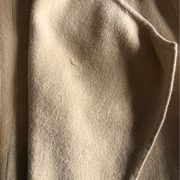 Light Tan Open Front Cardigan Coat - Picture 6 of 6